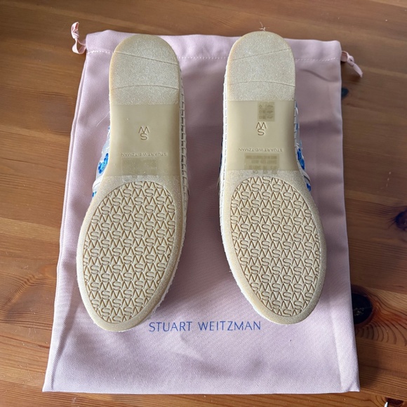Stuart Weitzman Floral Mesh Espadrilles – Brand New with Dust Bag - Picture 7 of 15